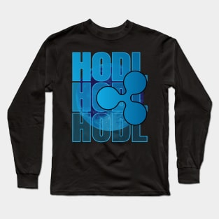 HODL, ripple, XRP, To the moon Long Sleeve T-Shirt